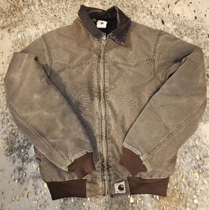 Vintage Carhartt Mens Santa Fe Bomber Jacket Size Large Tall